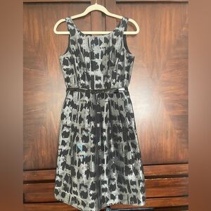 Michael Kors Black and Gray Midi Dress size 2